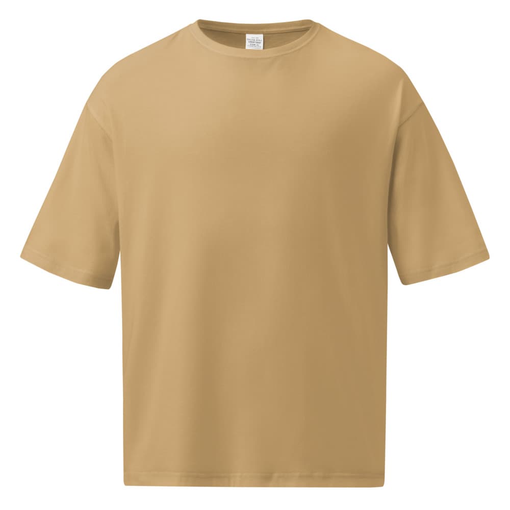 ユニセックス ビッグシルエット Tシャツ Sand Khaki