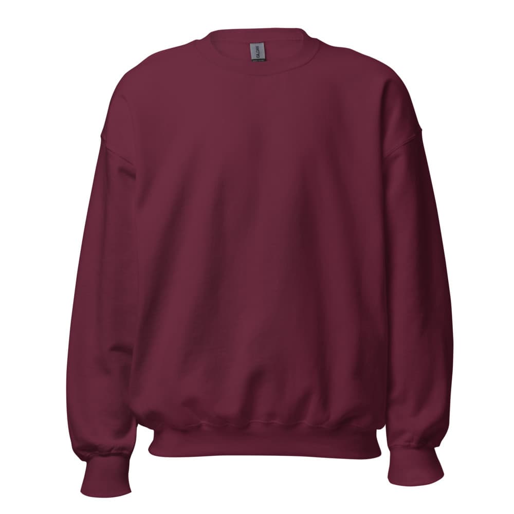 ユニセックス クルーネック スウェット Maroon