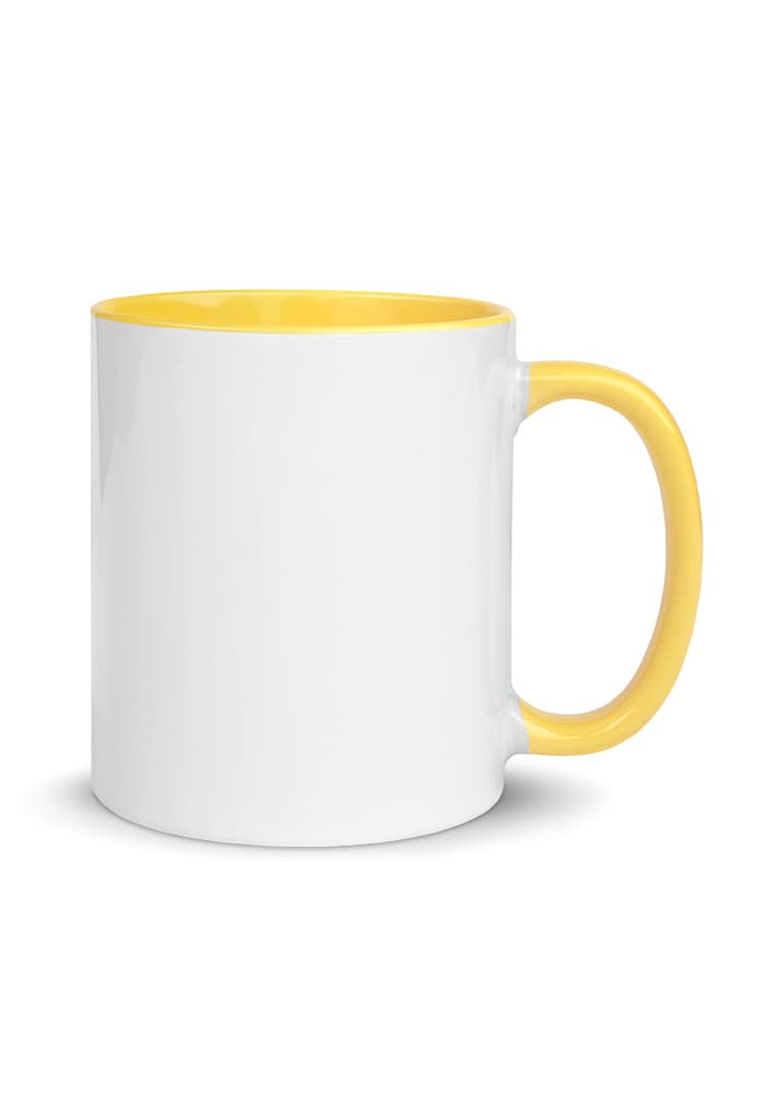 内側色付き2トーンマグカップ Yellow