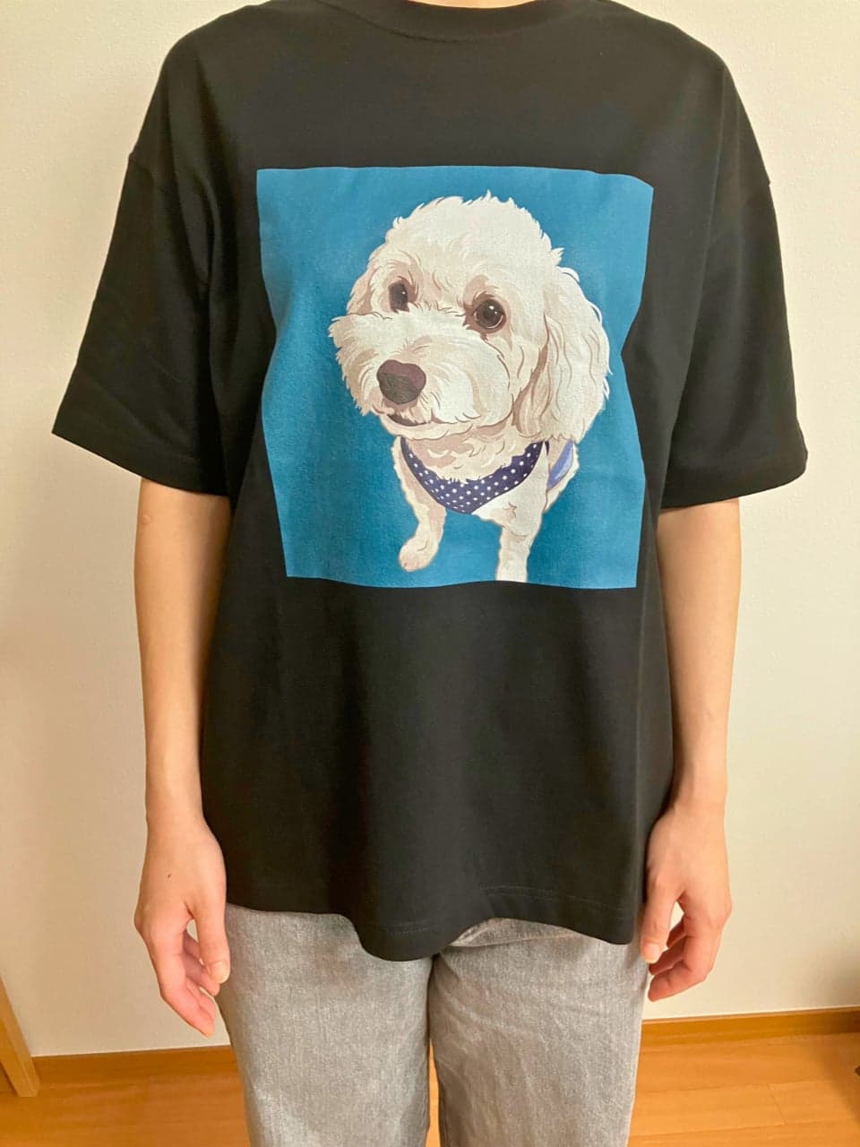 ビッグシルエットTシャツ Sサイズ Black を身長163cmの方が着用したところ